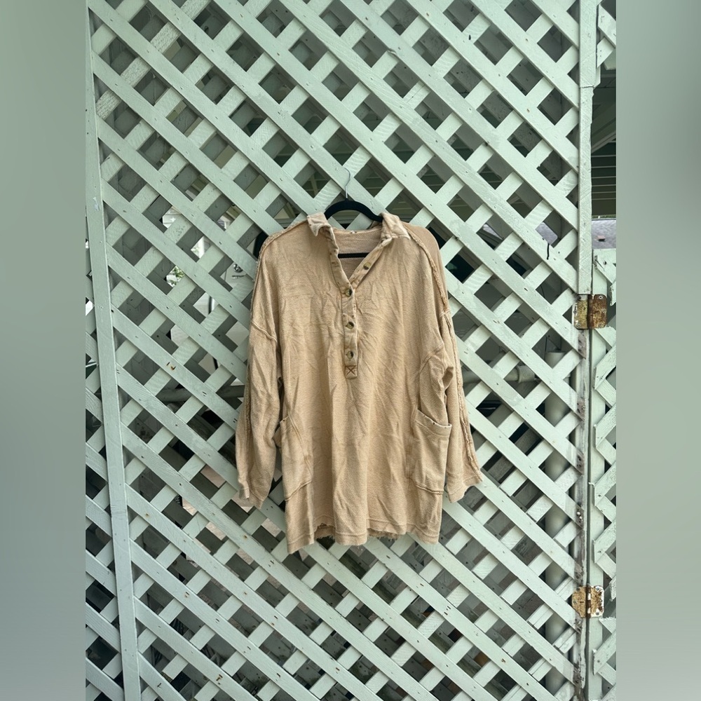 Free People Willow Polo Top